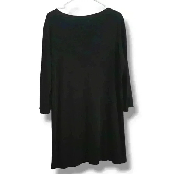 EILEEN FISHER Tencel Color blocked Boat-Neck Sweater Size Large #071 - Picture 3 of 6